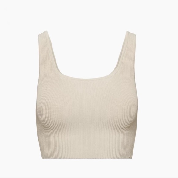 Aritzia Tops - ARITZIA | Babaton Sculpt Knit Squareneck Cropped Tank